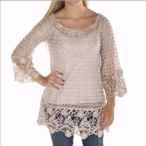 🆑FINAL PRICE‼️ Knit see through long sleeve top